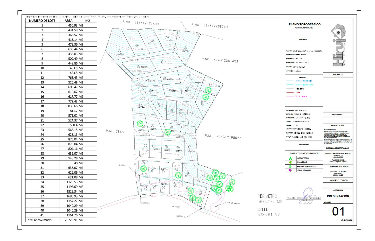Lote 16 – Terreno 617 m² | Proyecto La Jagua | $37,375.08 USD